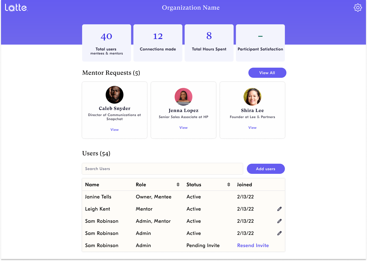 Latte - Mentorship App